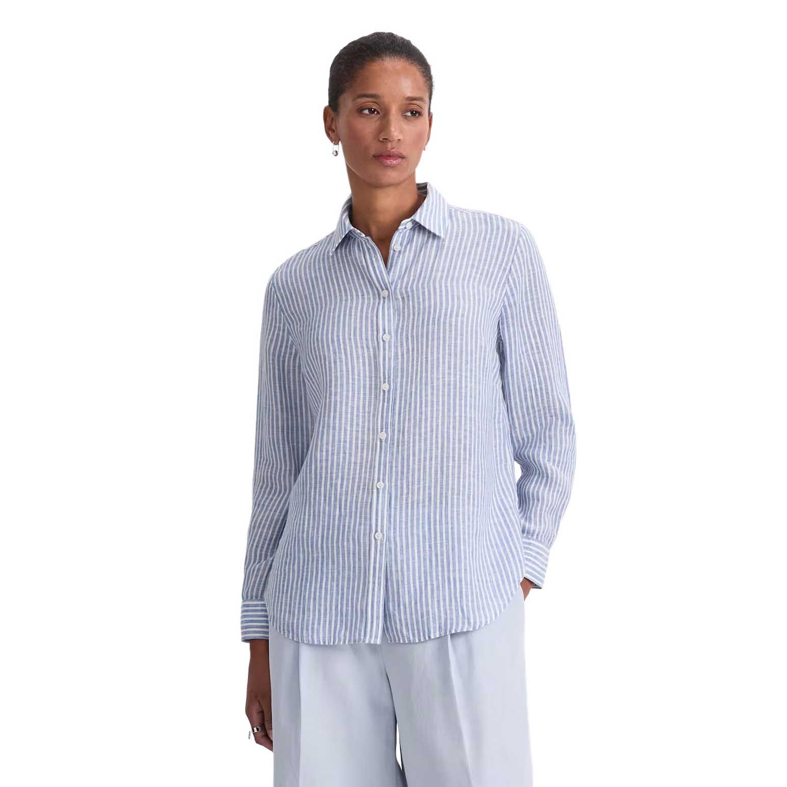 Sportscraft Dahlia Stripe Linen Shirt